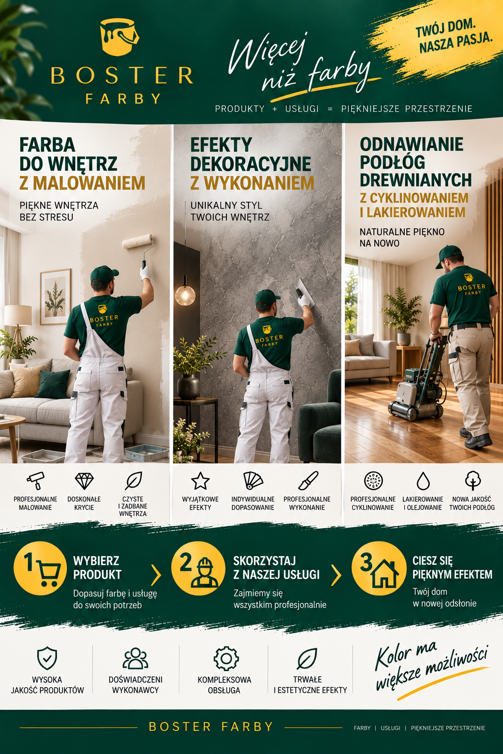 Sprzedaż farb z usługą wykonawczą